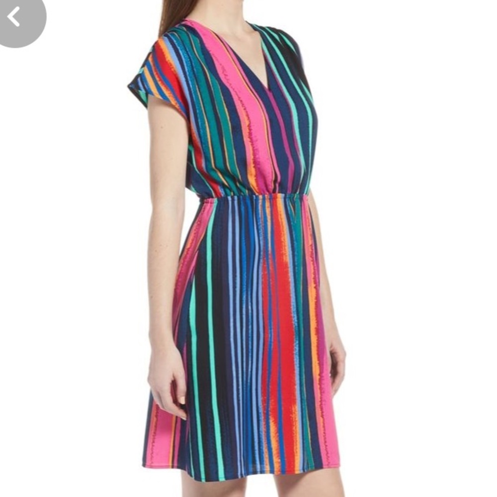 Halogen multi color striped dress